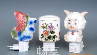 批发零售景德镇陶瓷花卉图案 卡通系列 熏香迷你小夜灯价格 厂家 图片